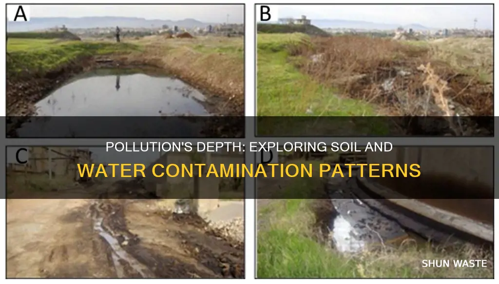 do pollution levels vary with depth soil or water