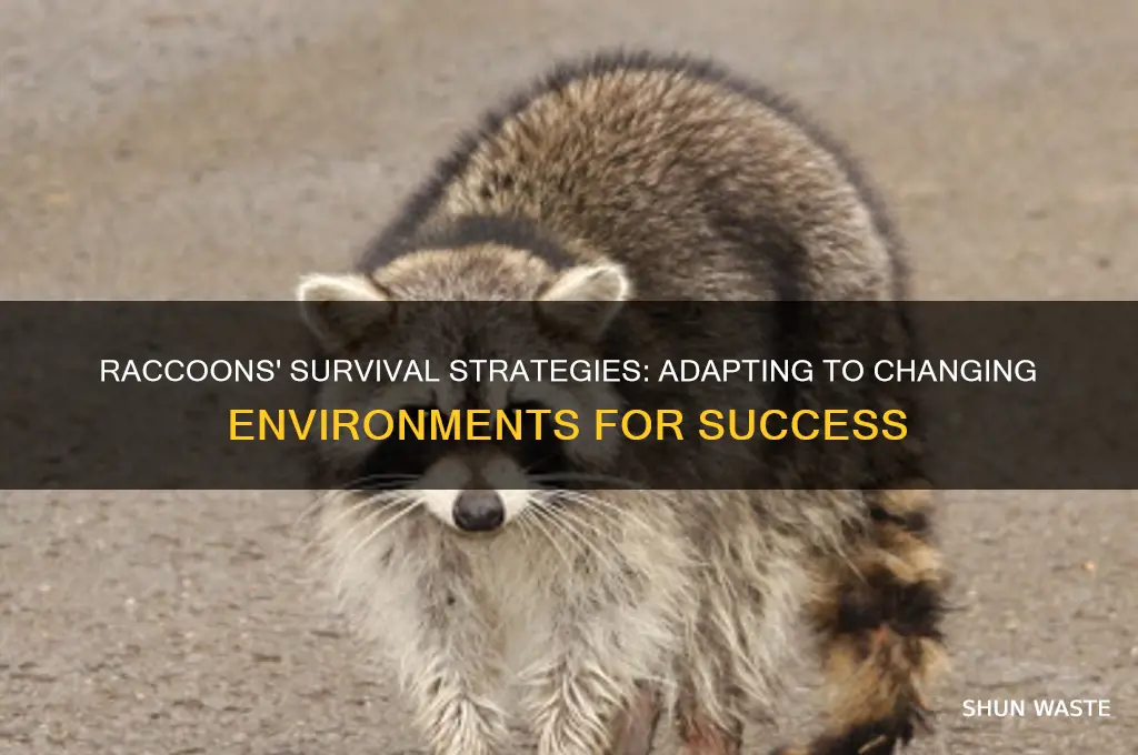 do raccoons adapt or change to survive in the environment