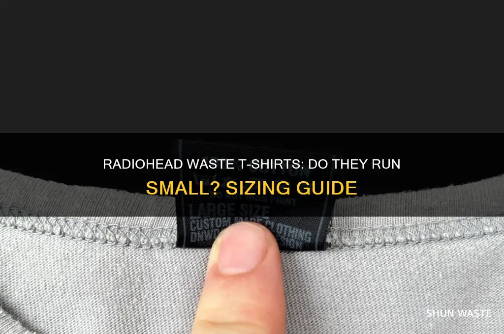 do radiohead waste t shirts run small