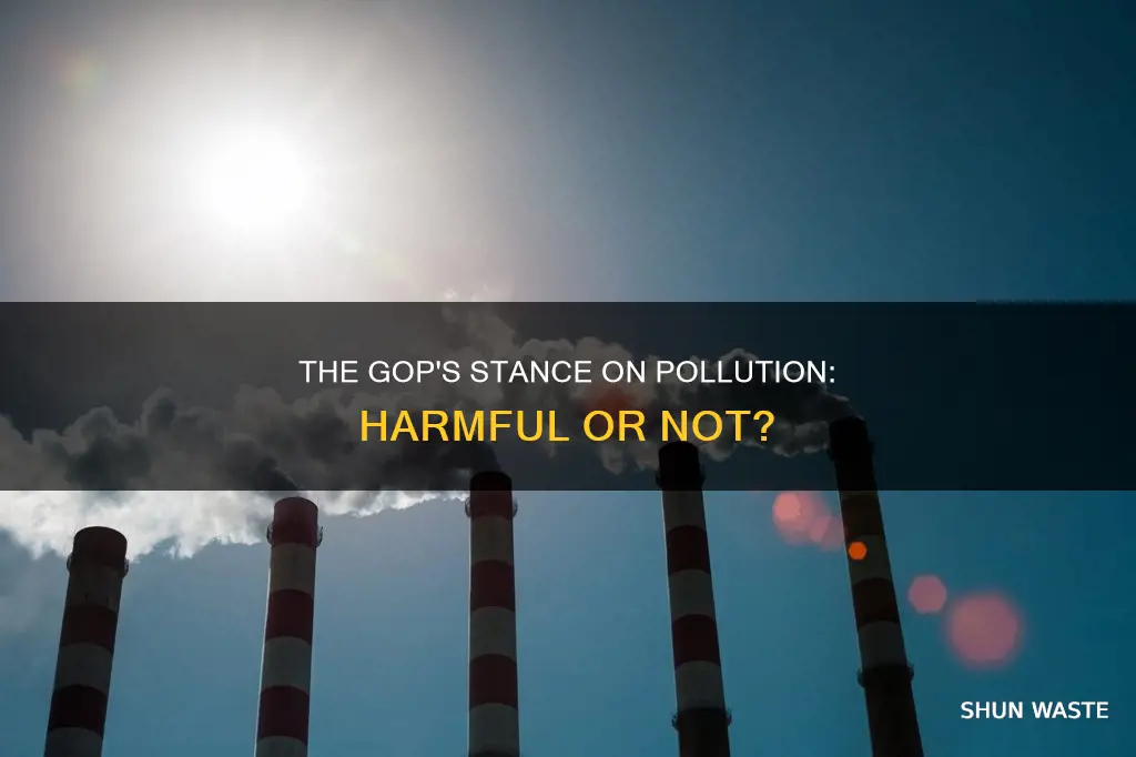 do republicans believe that pollution is not bad
