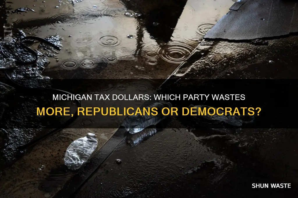 do republicans or democrats waste more michigan tax dollars