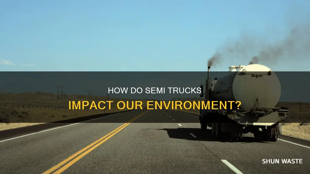do semi trucks give off more pollution as they accelerate
