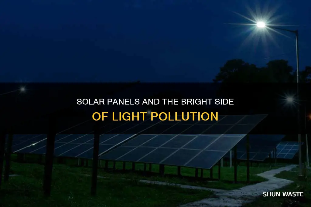 do solar panels cause light pollution