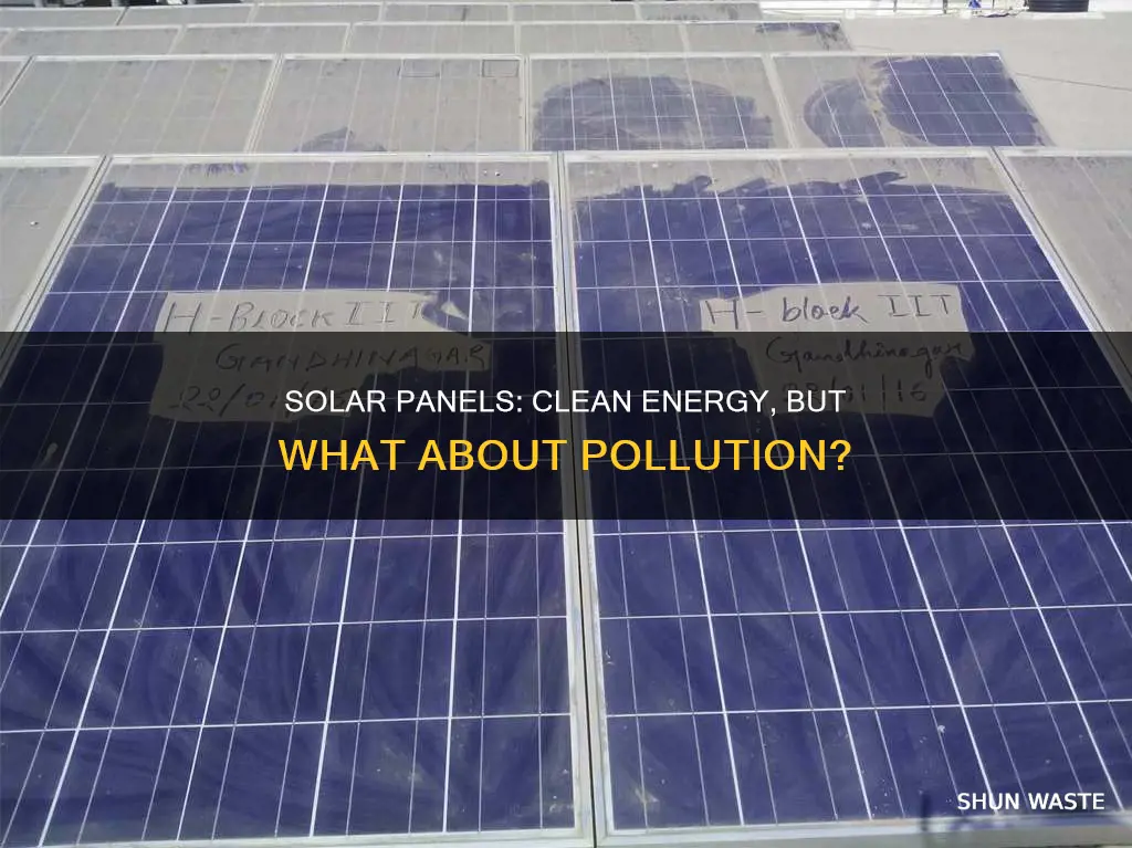 do solar panels pollute
