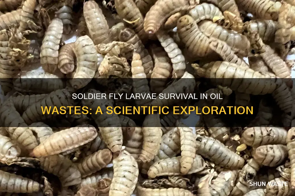 do soldier fly larvae survive in oil wastes