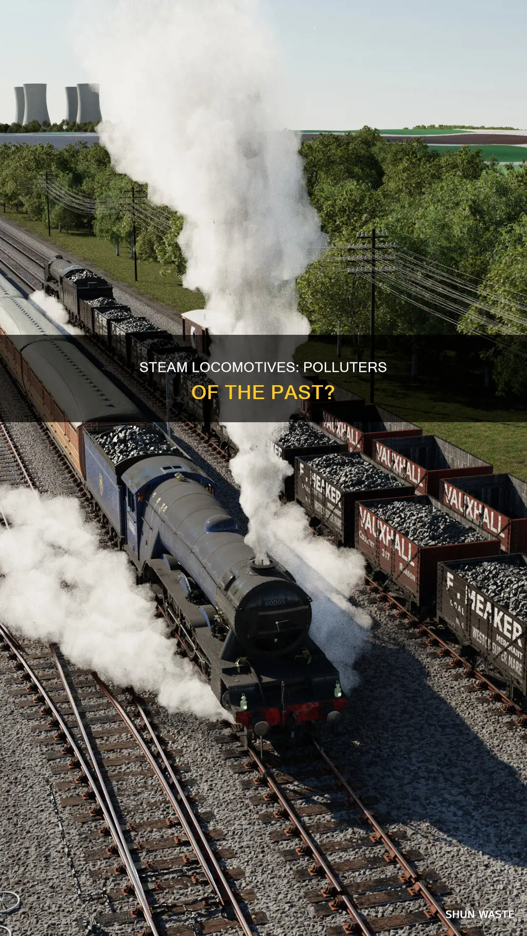 do steam locomotives pollute