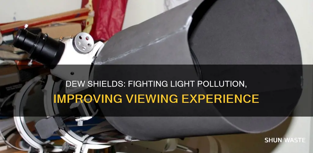 do telescope dew shields help with light pollution