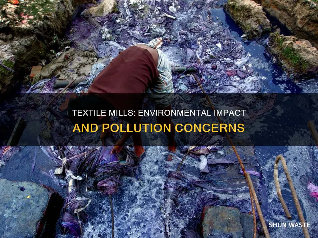 do textile mills cause pollution