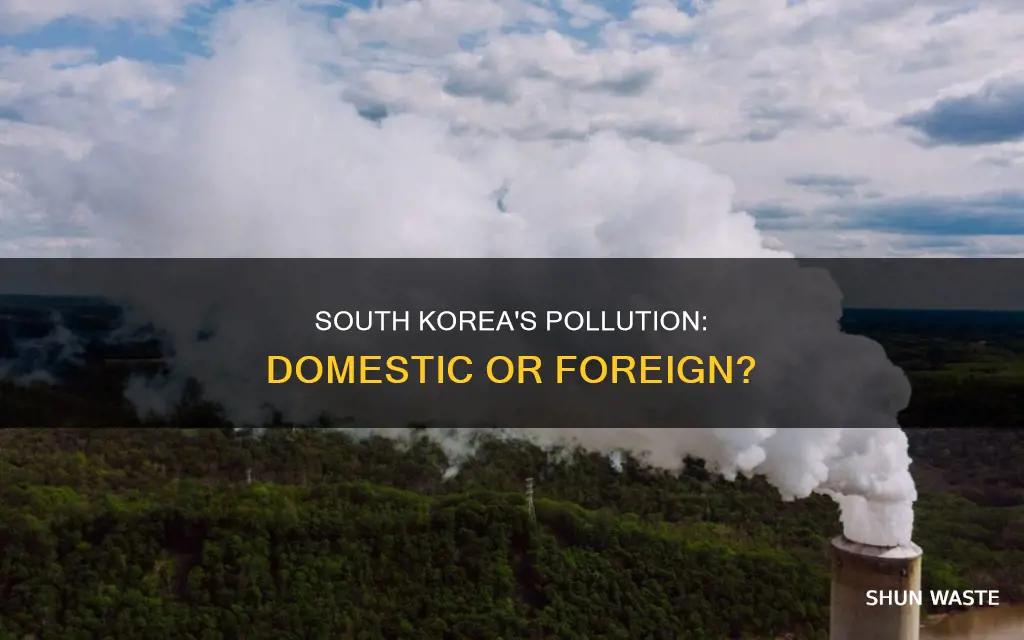 do the pollution in south korea come from nebiror countries