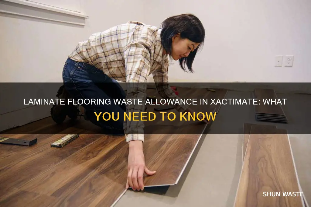 do they allow for waste with laminate flooring in xactimate