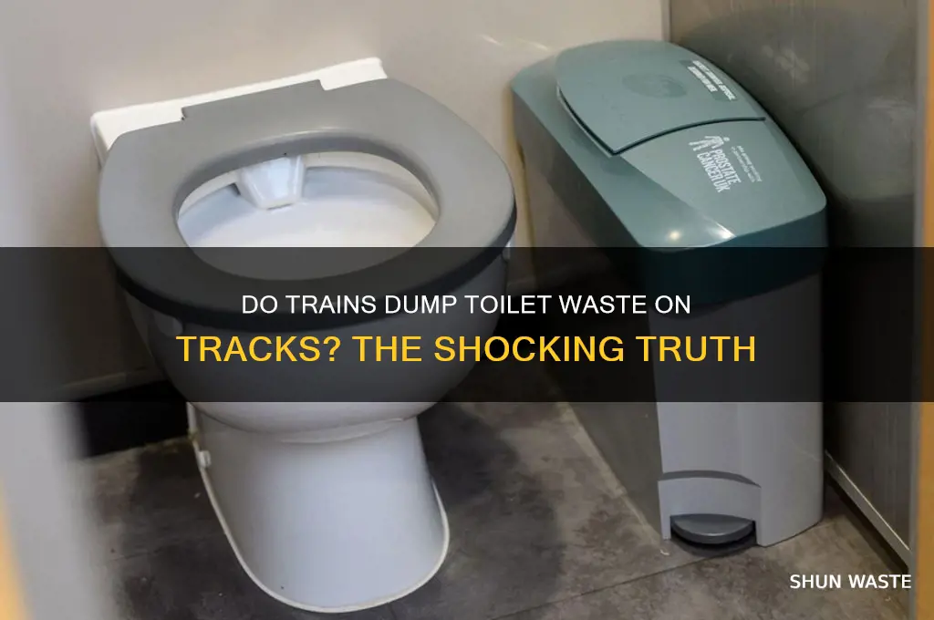 do trains dump toilet waste on tracks