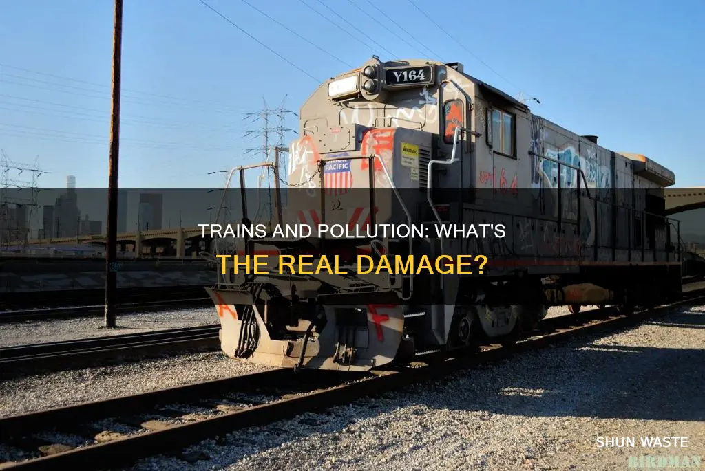 do trains give off pollution