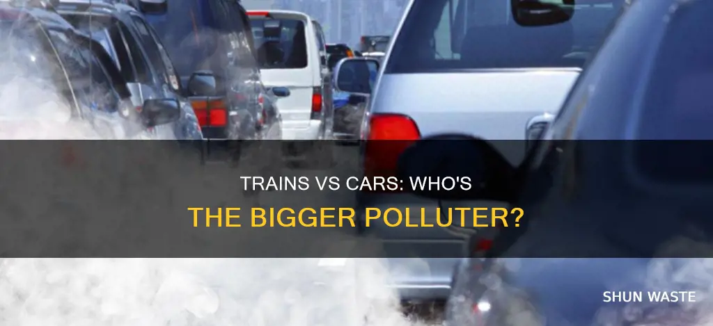 do trains pollute more than cars