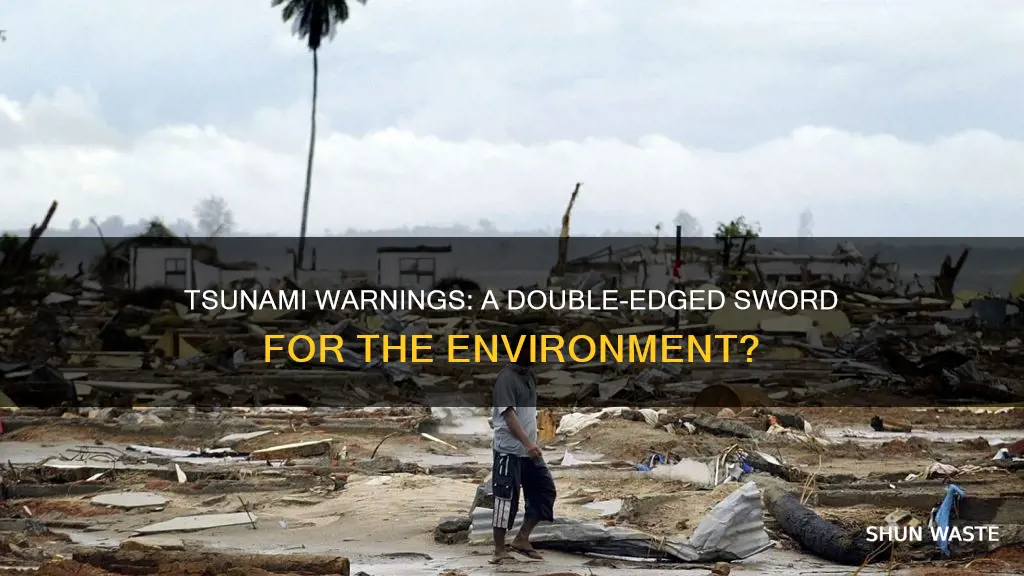 do tsunami warning systems cause pollution