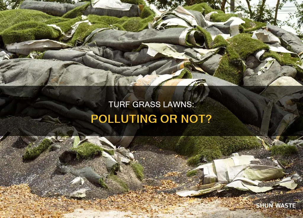 do turf grass lawns pollute