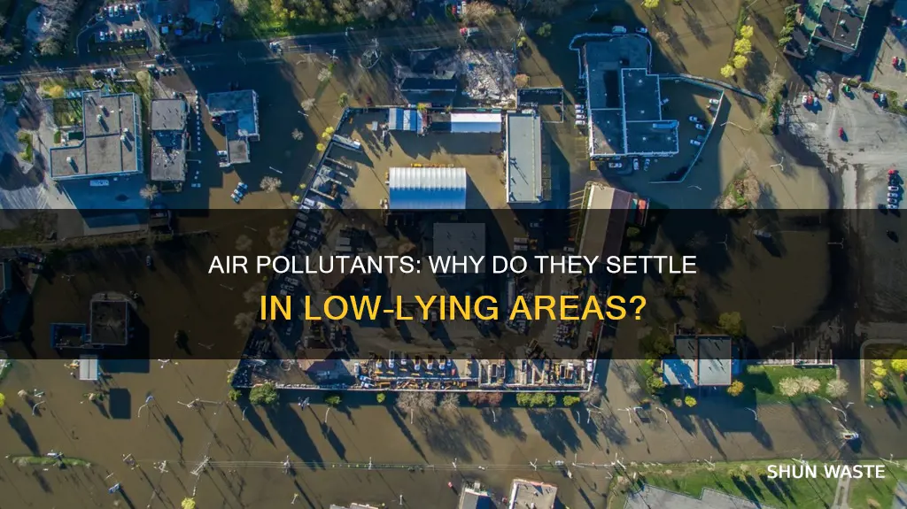do urban pollutants settle in low areas