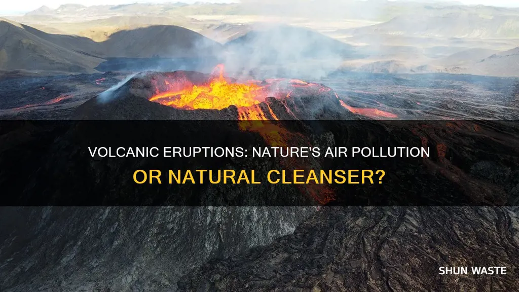 do volcanic eruptions cause air pollution