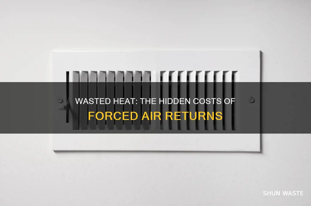do we waste heat with forced air returns