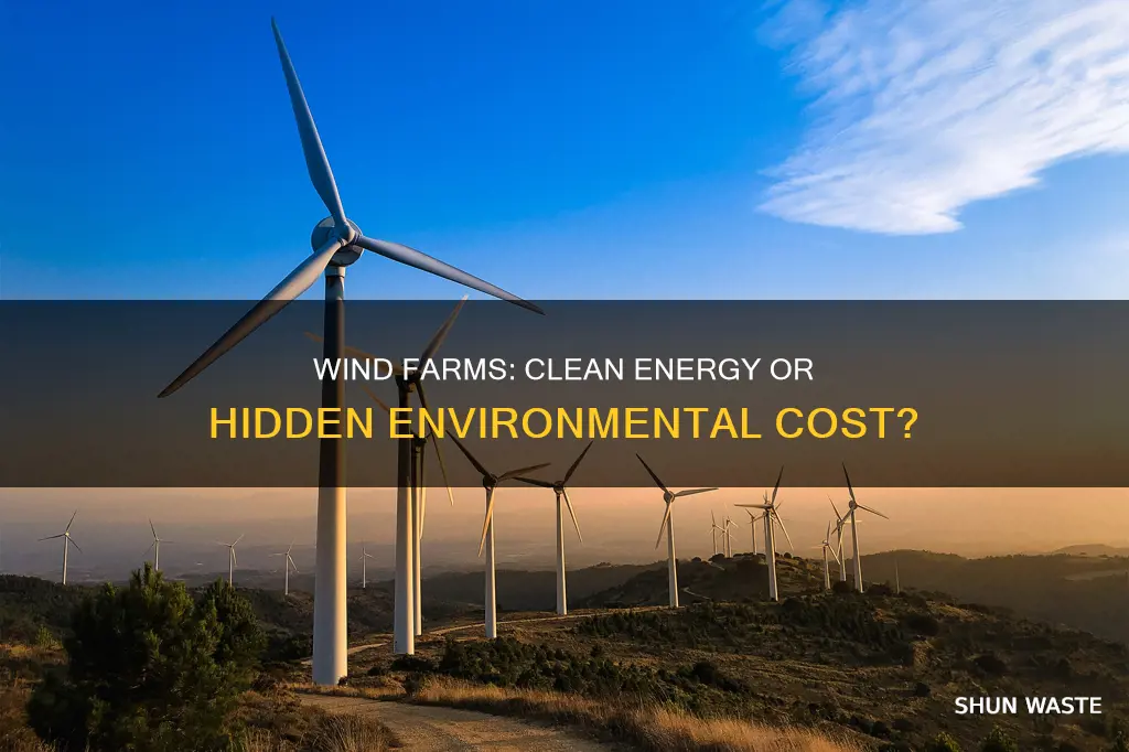 do wind farms cause pollution