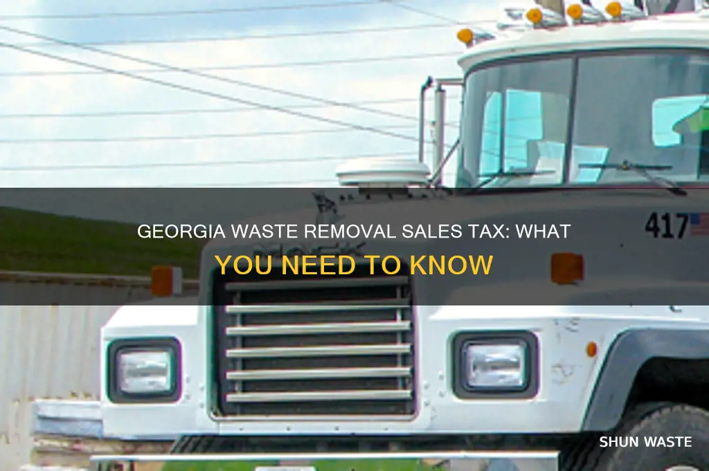 do you charge sales tax on waste removal georgia