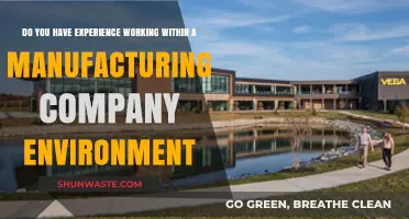 Manufacturing Experience: Insights from Working in a Factory Setting