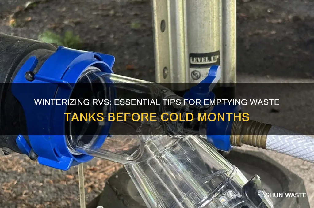 do you have to empty waste tanks for the winter