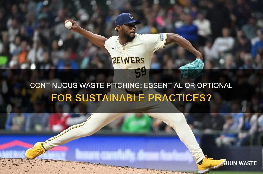 do you need to pitch continuous waste