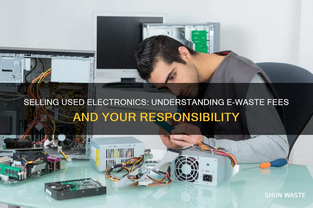do you pay e-waste fee on selling used electronics