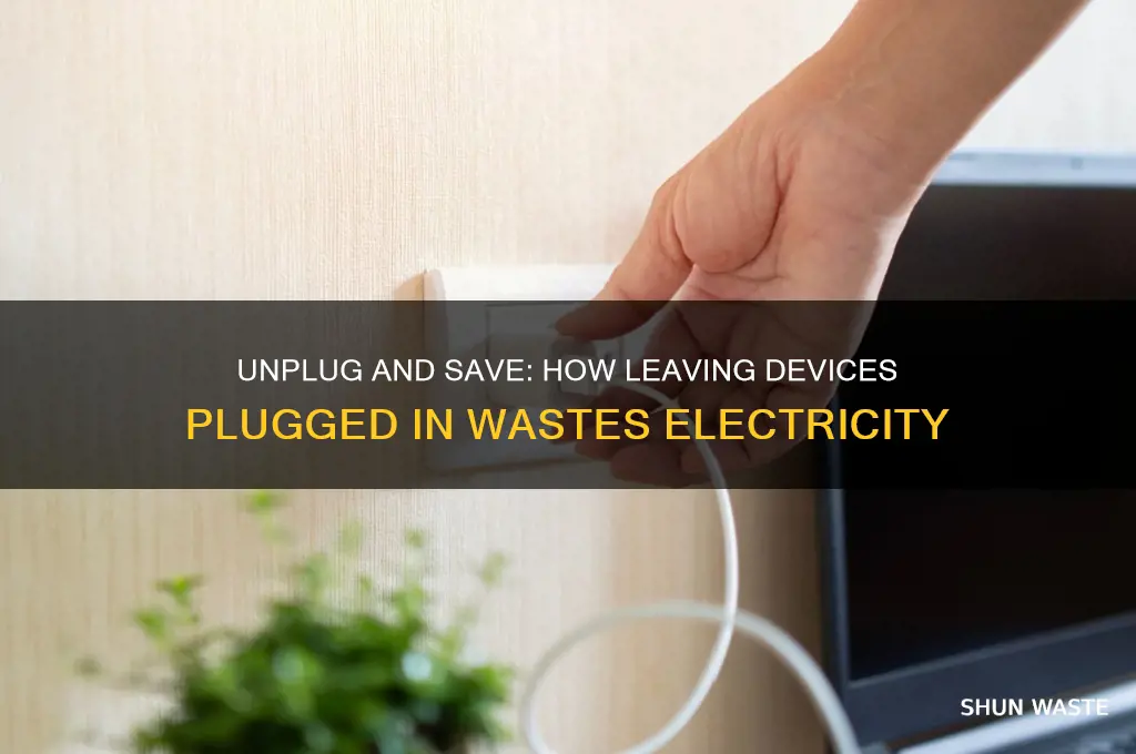 do you waste electricity by leaving things plugged in