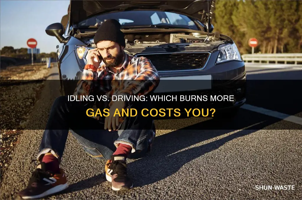 do you waste more gas idling or driving