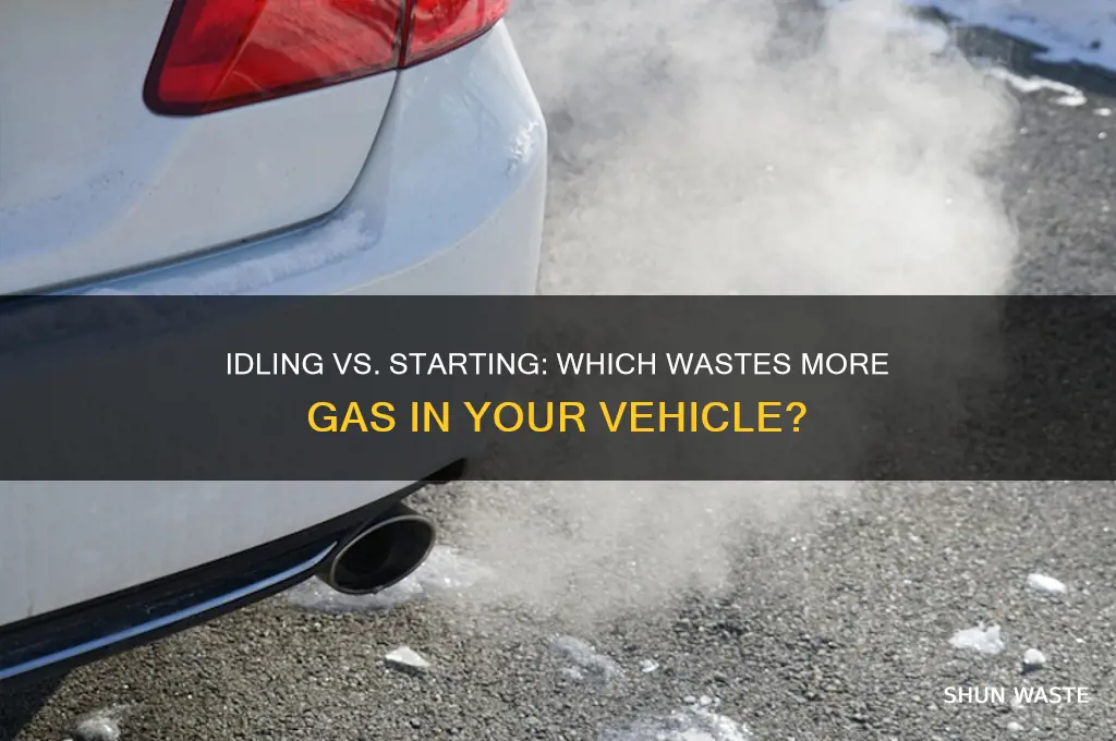 do you waste more gas on idle than starting