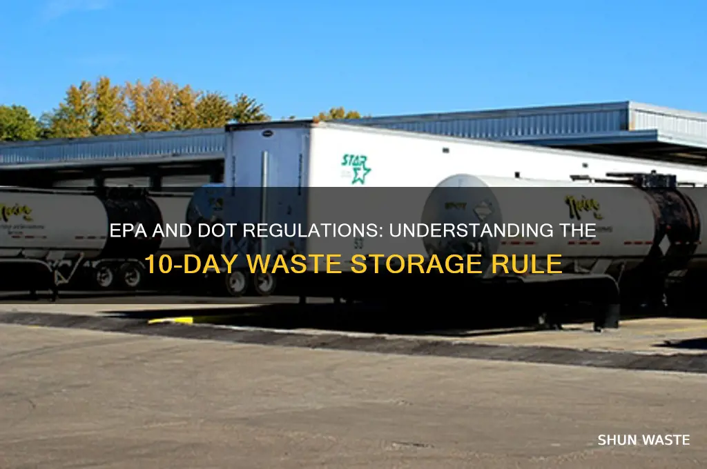 does 10 waste apply to epa and dot