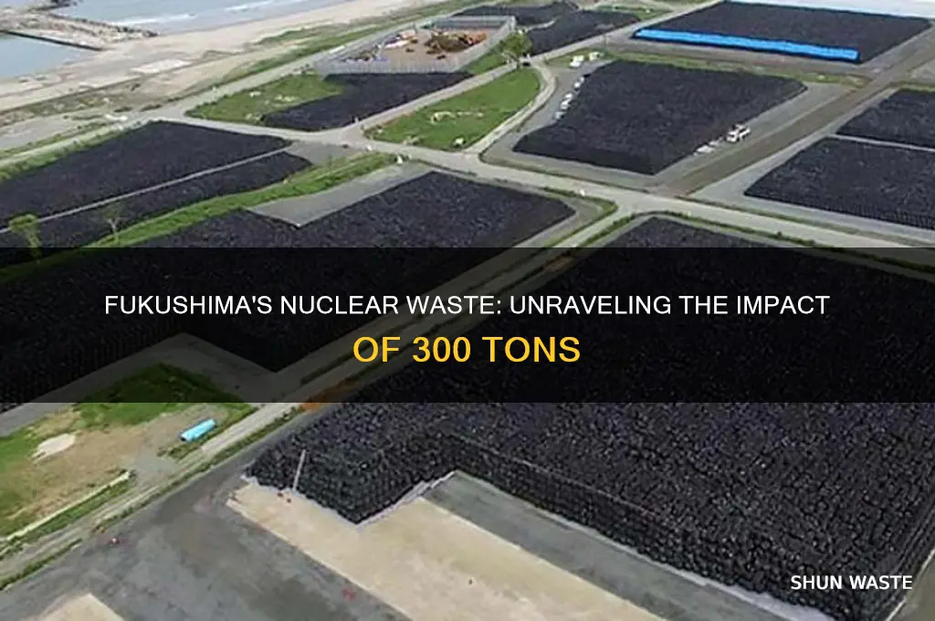 does 300 tons of nuclear waste from fukushima
