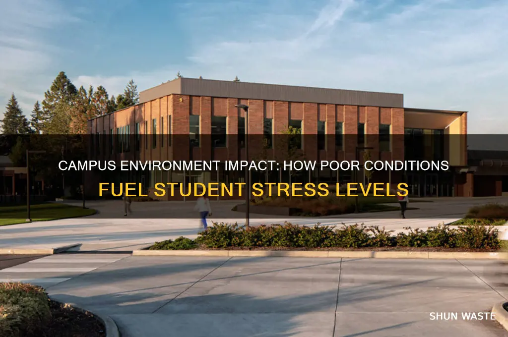 does a bad campus environment cause stress