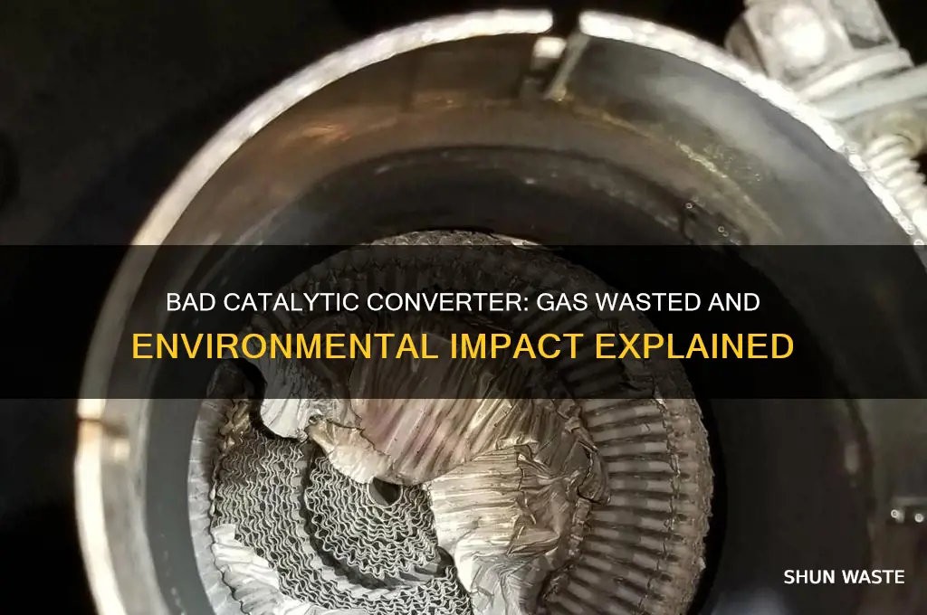 does a bad catalytic converter waste gas