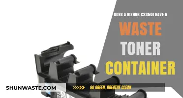 Does the Bizhub C3350i Include a Waste Toner Container?