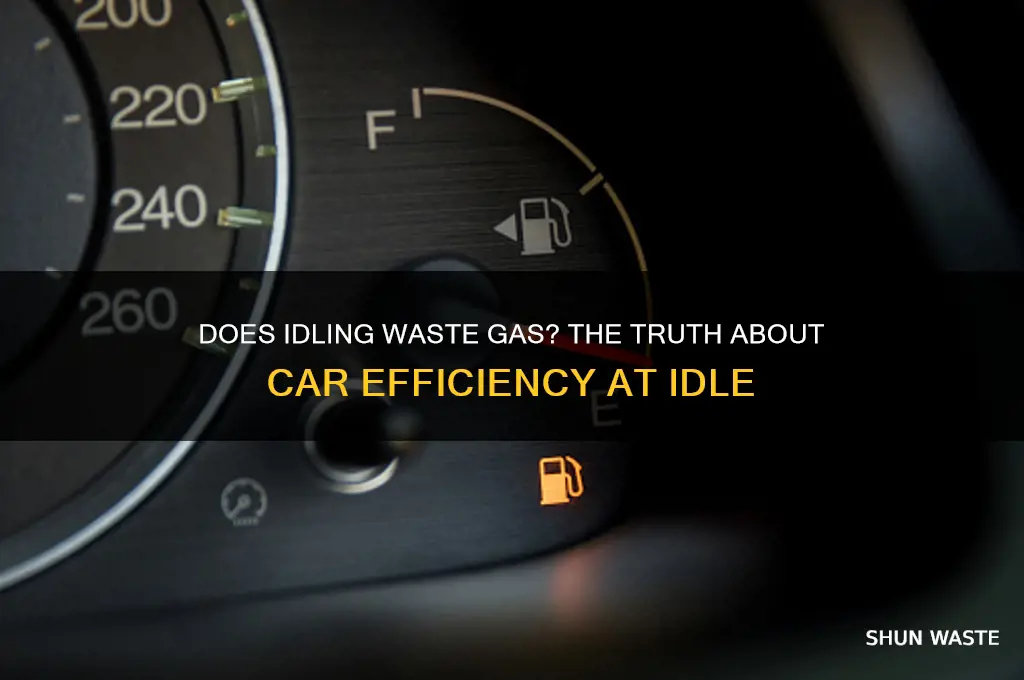 does a car waste gas at idle