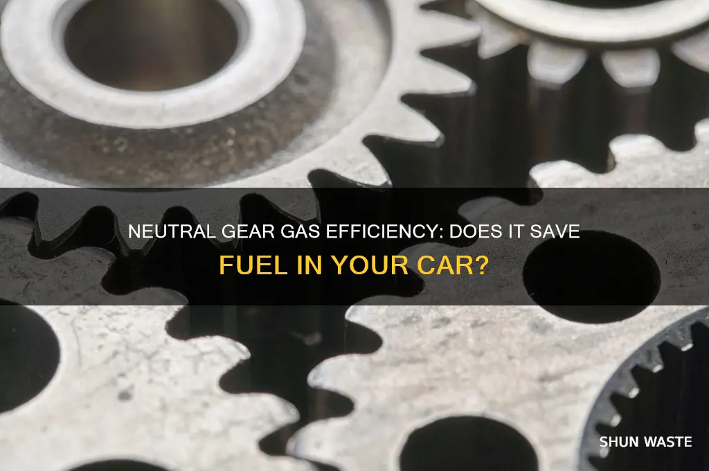 does a car waste less gas when a neutral