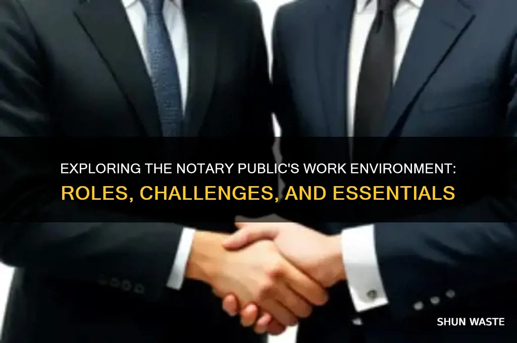 does a notary public working environment
