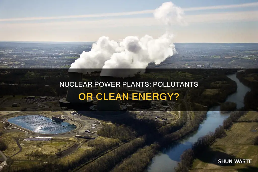 does a nuclear power plant include pollutants