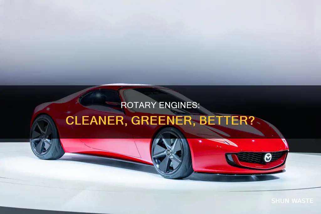 does a rotary engine produce less pollution than gas-powered vehicles