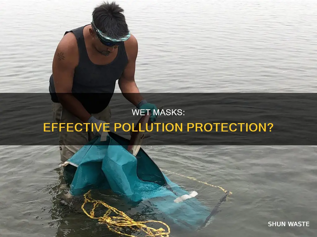 does a wet mask help against pollution
