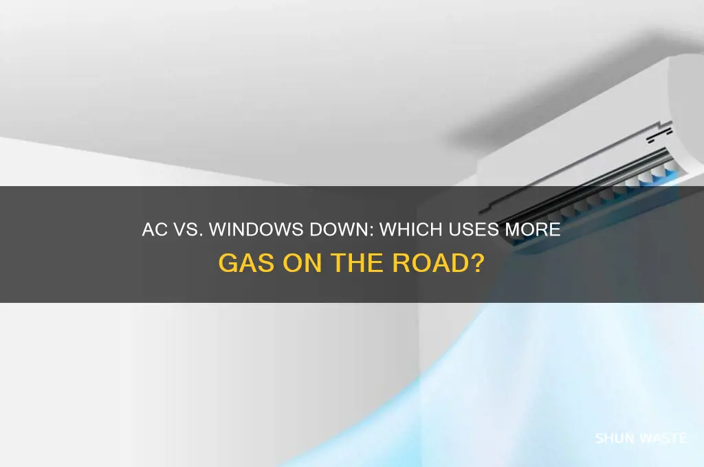 does ac or windows down waste more gas