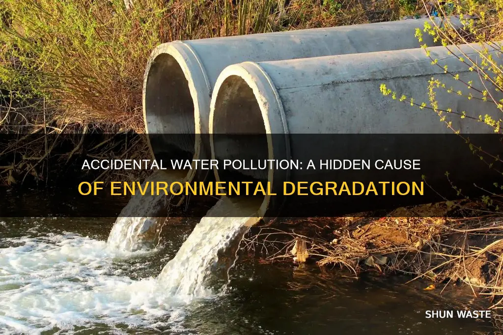 does accidental water pollution cause water pollution