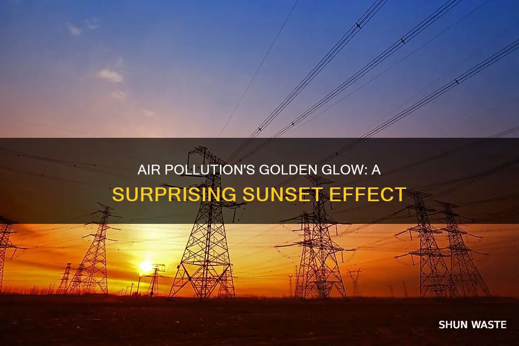 does air pollution cause better sunsets