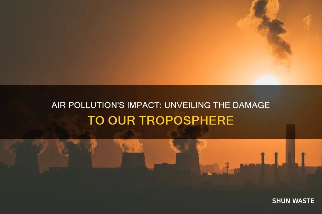 does air pollution cause harm to the troposphere