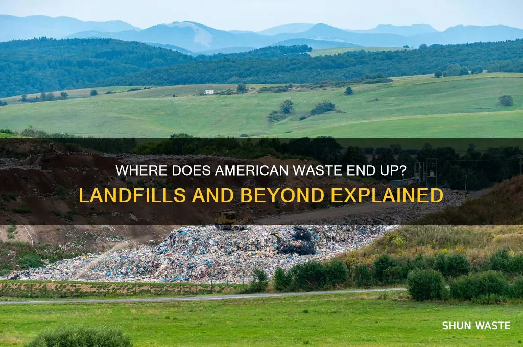 does american waste go to a landfill