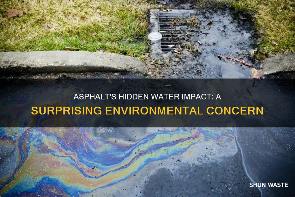 does asphalt pollute water