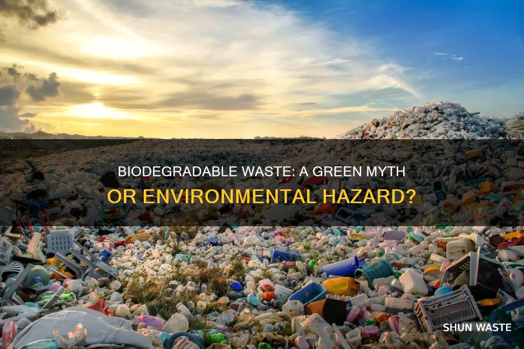 does biodegradable waste cause pollution