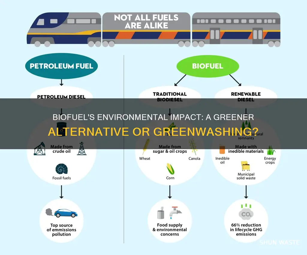 does biofuel cause less pollution than fossil fuels